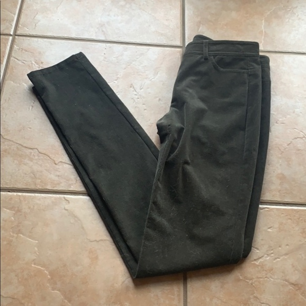 NWOT Worth New York Retro Brown-Green Skinny Corduroy Pants Size 0